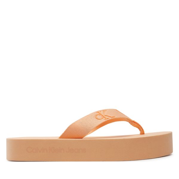 Calvin Klein Jeans Japanke Calvin Klein Jeans Flatform Flipflop Jelly YW0YW01398 Ružičasta