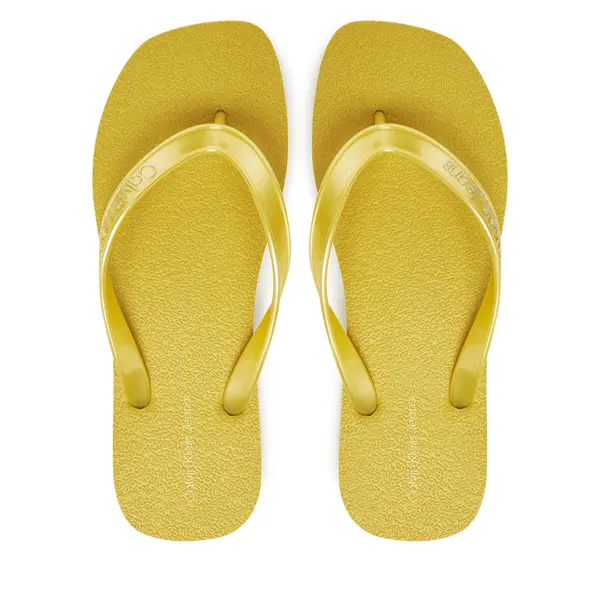 Calvin Klein Jeans Japanke Calvin Klein Jeans Thong+ Tpu Metallic YW0YW01720 Žuta