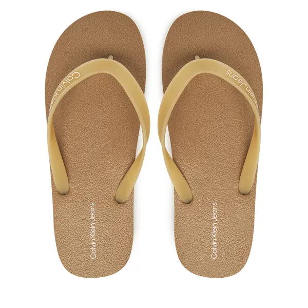 Calvin Klein Jeans Japanke Calvin Klein Jeans Thong+ Tpu YM0YM01265 Bež