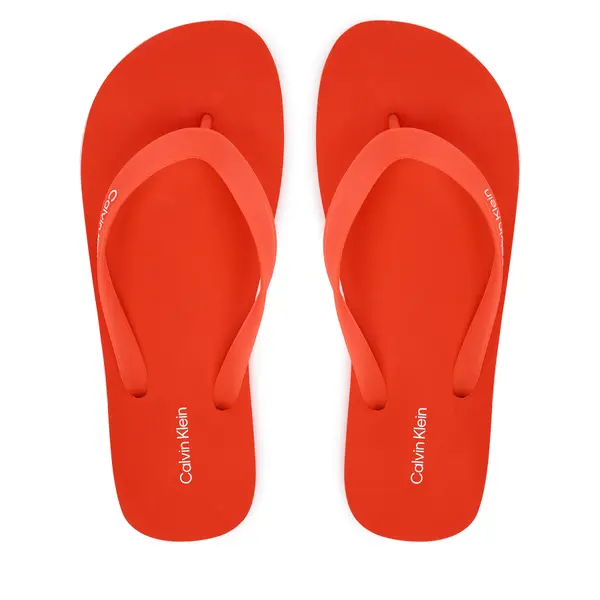 Calvin Klein Japanke Calvin Klein Logo Strap HM0HM02105 Narančasta