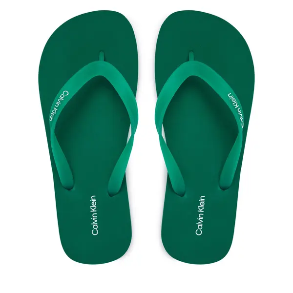 Calvin Klein Japanke Calvin Klein Logo Strap HM0HM02105 Zelena