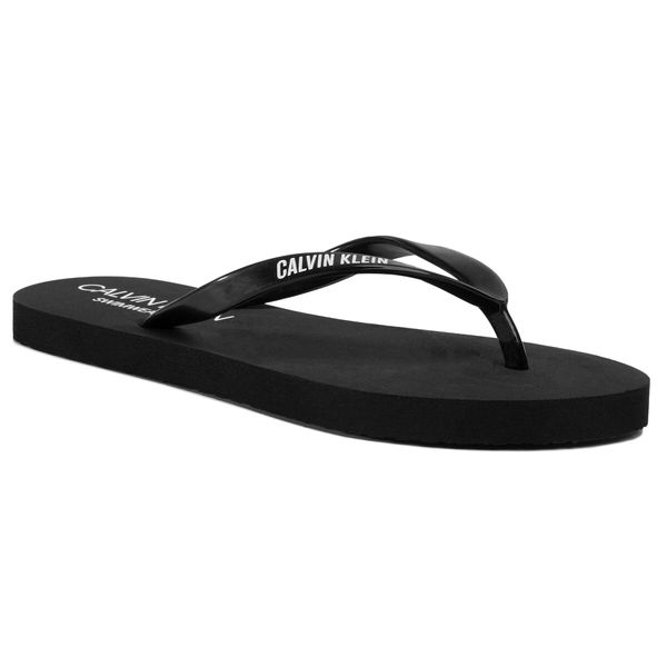 Calvin Klein Swimwear Japanke Calvin Klein Swimwear FF Sandals KW0KW01032 Crna