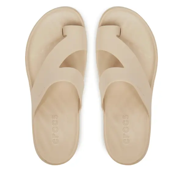 Crocs Japanke Crocs Getaway Platform Toe Loop 210834 Bež