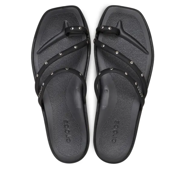 Crocs Japanke Crocs Miami Studded Toe Loop Sandal 211447 Crna