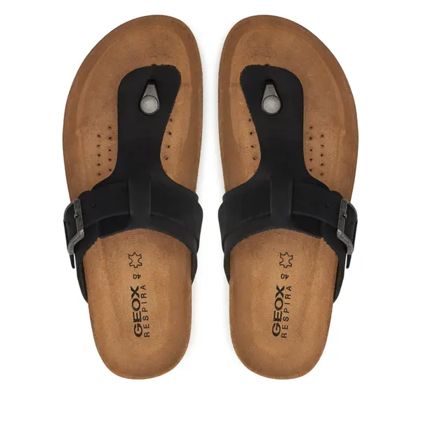 Geox Japanke Geox U Sandal Ghita D U159VD 00032 C9999 Crna