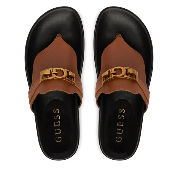 Guess Japanke Guess FLJFRR LEA03 Svijetlo smeđa