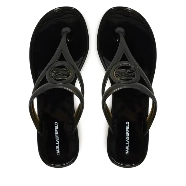 Karl Lagerfeld Japanke KARL LAGERFELD Jelly Thong KL80007A Crna