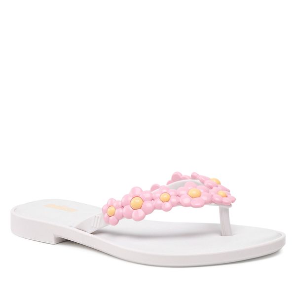 Melissa Japanke Melissa Flip Flop Spring Ad 33715 White/Pink AL237