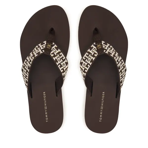 Tommy Hilfiger Japanke Tommy Hilfiger Corportate Sandal FW0FW09610 Smeđa