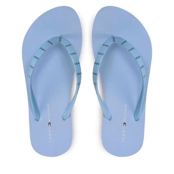 Tommy Hilfiger Japanke Tommy Hilfiger Essential Beach Sandal FW0FW07141 Svijetloplava