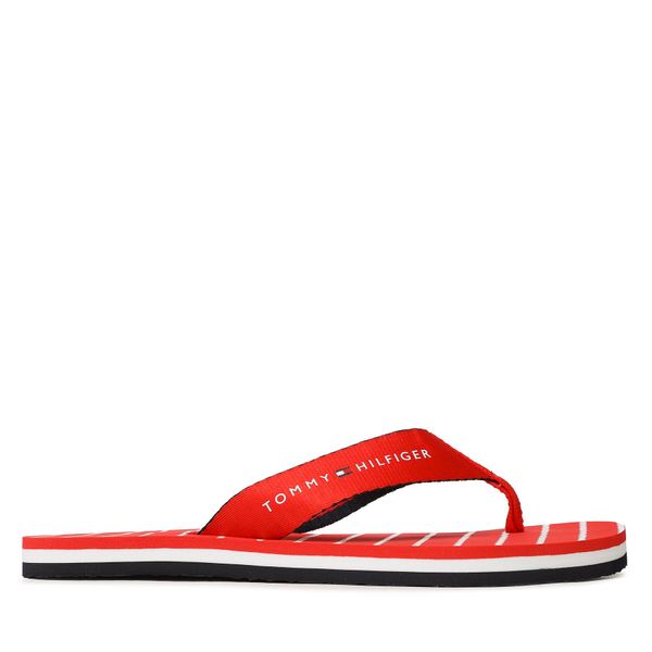 Tommy Hilfiger Japanke Tommy Hilfiger Essential Rope Sandal FW0FW07142 Crvena