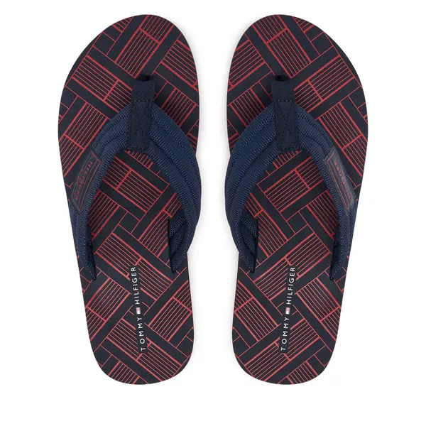 Tommy Hilfiger Japanke Tommy Hilfiger Flag Patch Beach FM0FM06004 Tamnoplava