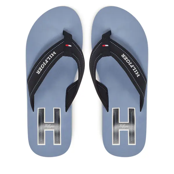 Tommy Hilfiger Japanke Tommy Hilfiger Hilfiger H Padded Beach Sandal FM0FM05536 Tamnoplava
