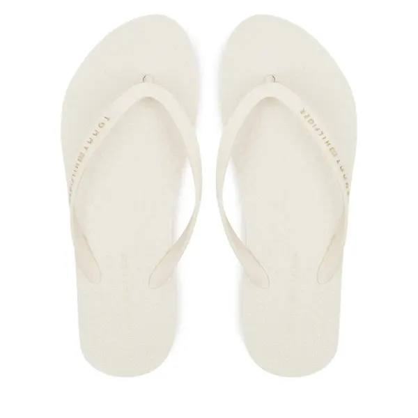 Tommy Hilfiger Japanke Tommy Hilfiger Hilfiger Strap Beach Sandal FW0FW08736 Écru