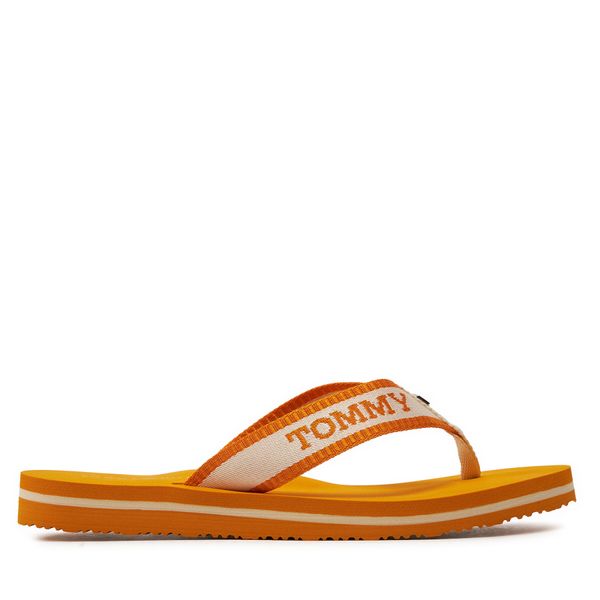 Tommy Hilfiger Japanke Tommy Hilfiger Hilfiger Webbing Pool Slide FW0FW07859 Narančasta