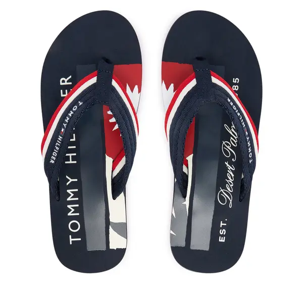 Tommy Hilfiger Japanke Tommy Hilfiger Patch Hilfiger Beach Sandal FM0FM05903 Tamnoplava