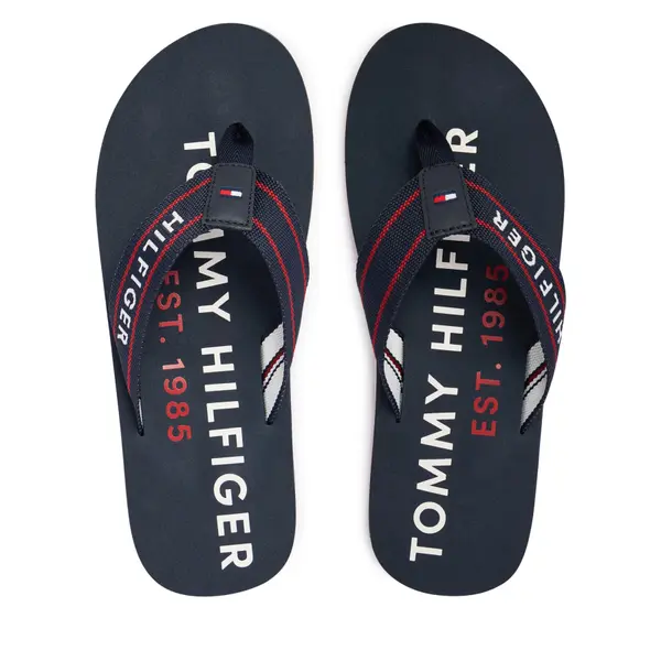 Tommy Hilfiger Japanke Tommy Hilfiger Sporty Hilfiger Beach Sandal FM0FM05805 Tamnoplava