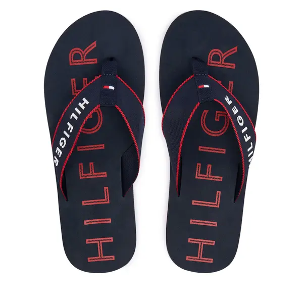 Tommy Hilfiger Japanke Tommy Hilfiger Sporty Hilfiger Beach Sandal FM0FM05913 Tamnoplava