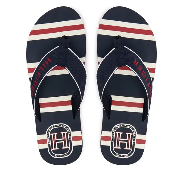Tommy Hilfiger Japanke Tommy Hilfiger Stripes Beach Sandal FM0FM06003 Tamnoplava