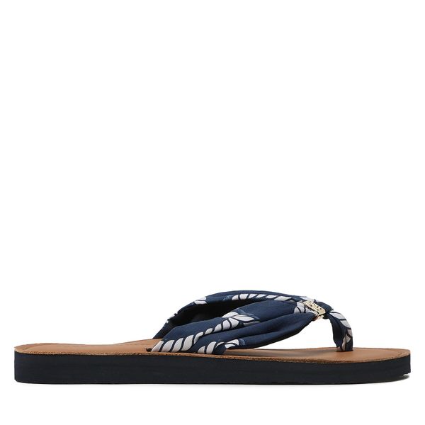 Tommy Hilfiger Japanke Tommy Hilfiger Th Elevated Beach Sandal Print FW0FW07164 Space Blue DW6