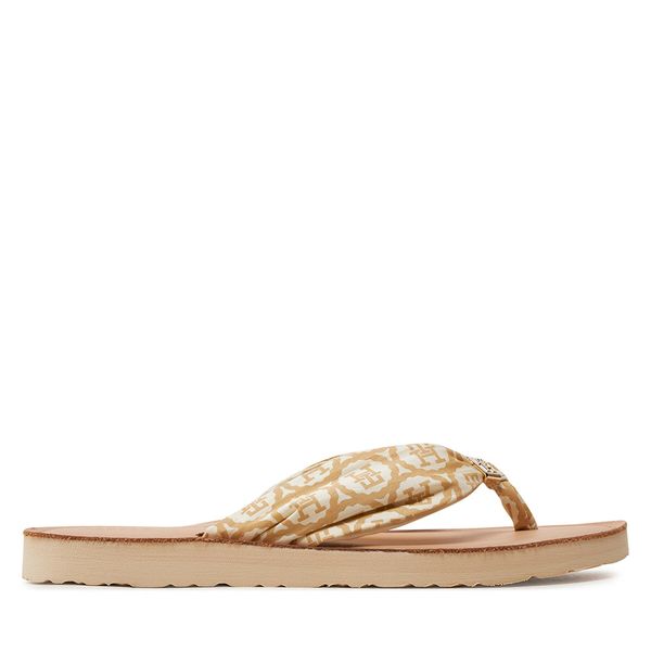 Tommy Hilfiger Japanke Tommy Hilfiger Th Emblem Elevated Beach Sandal FW0FW07847 Bež