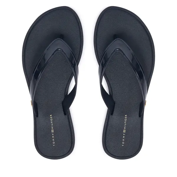 Tommy Hilfiger Japanke Tommy Hilfiger Th Scandi Shiny Summer Sandal FW0FW09446 Tamnoplava