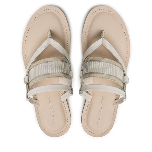 Tommy Hilfiger Japanke Tommy Hilfiger Th Webbing Mule Sandal FW0FW07275 Bijela