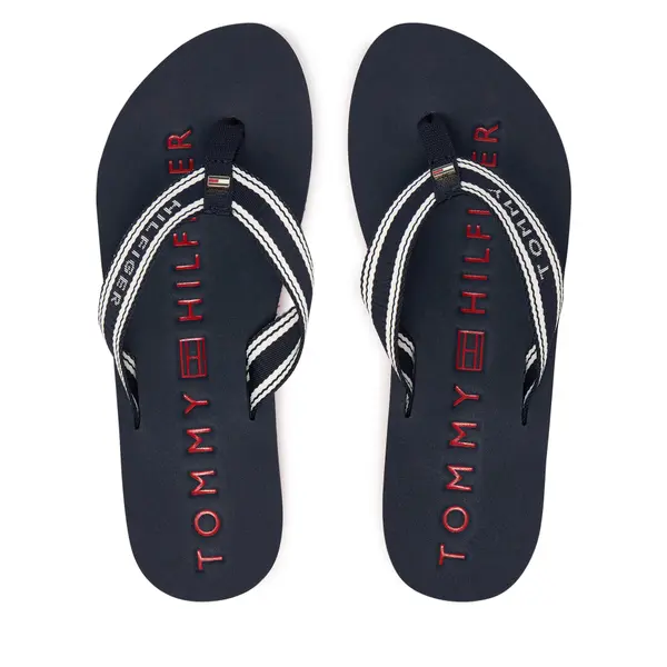 Tommy Hilfiger Japanke Tommy Hilfiger Th Webbing Summer Sandal FW0FW09193 Tamnoplava