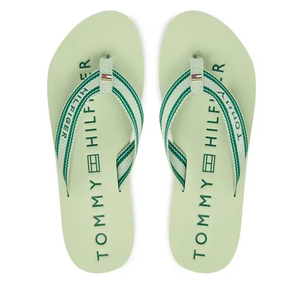 Tommy Hilfiger Japanke Tommy Hilfiger Th Webbing Summer Sandal FW0FW09193 Zelena