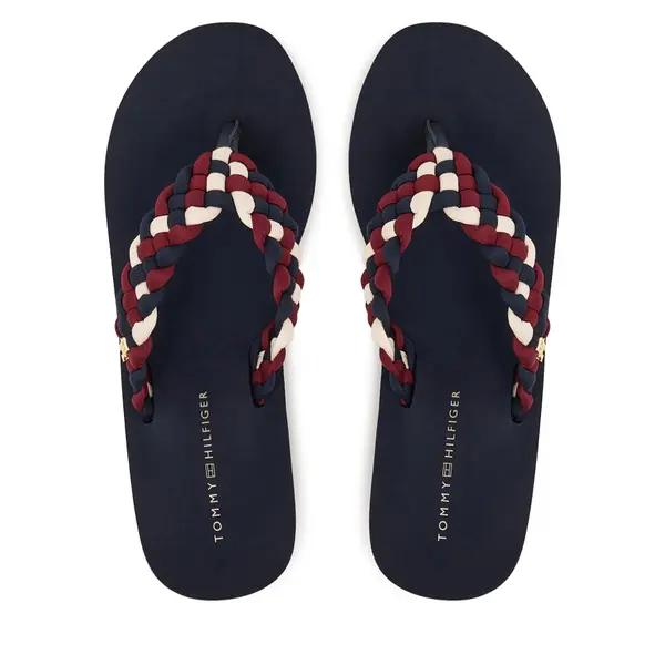 Tommy Hilfiger Japanke Tommy Hilfiger Th Wedge Braided Summer Sandal FW0FW09198 Šarena