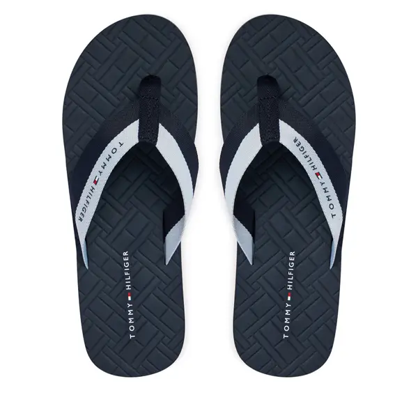 Tommy Hilfiger Japanke Tommy Hilfiger Webbing Strap Flag Embossed FM0FM05807 Tamnoplava