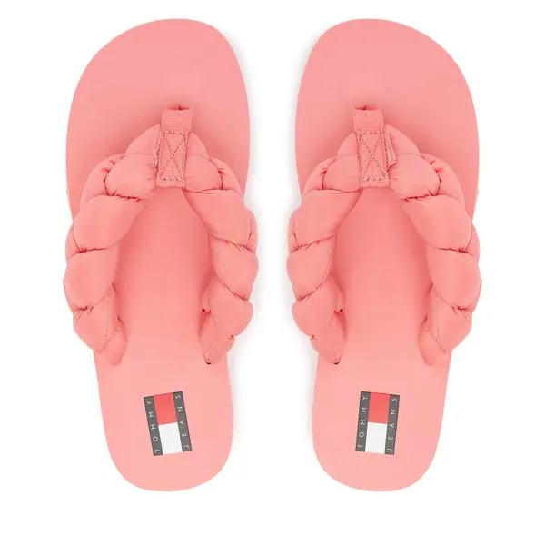 Tommy Jeans Japanke Tommy Jeans Braided Thong Beach Sandal EN0EN02877 Ružičasta