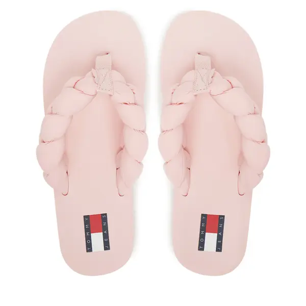 Tommy Jeans Japanke Tommy Jeans Braided Thong Beach Sandal EN0EN02877 Ružičasta