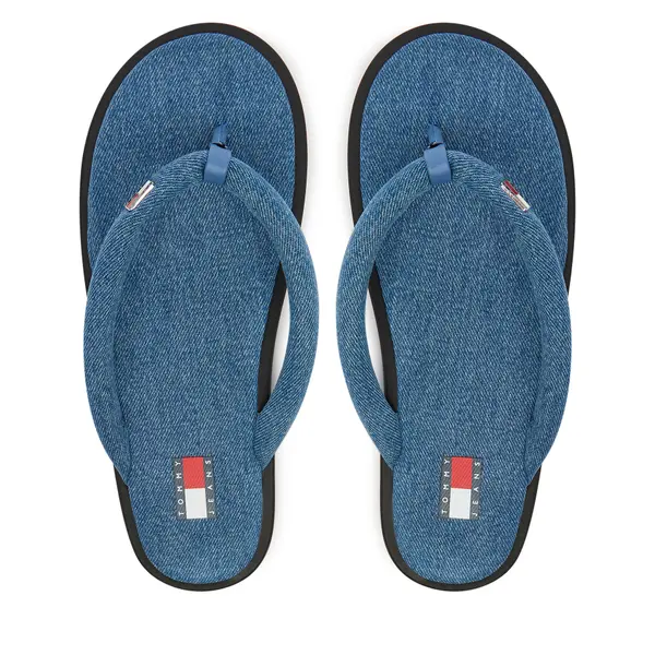 Tommy Jeans Japanke Tommy Jeans Tjw Padded Denim Casual Sandal EN0EN03021 Plava
