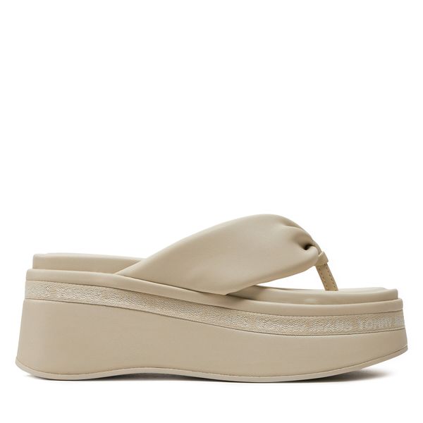 Tommy Jeans Japanke Tommy Jeans Tjw Wedge Sandal EN0EN02457 Bež