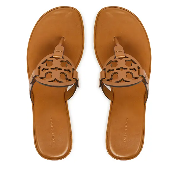 TORY BURCH Japanke Tory Burch Miller Wedge 175318 Smeđa
