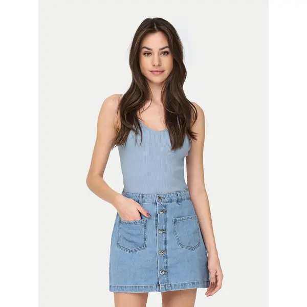 JDY JDY Top Nanna 15180497 Svijetloplava Slim Fit