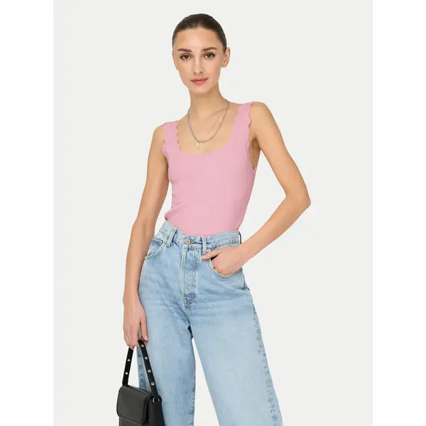 JDY JDY Top Nanna 15290585 Ružičasta Slim Fit
