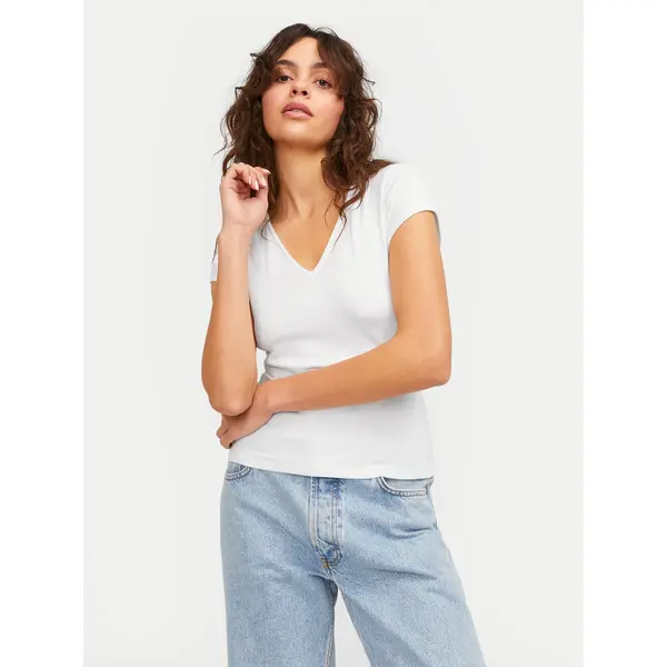 JJXX JJXX T-shirt Hayden 12249361 Bijela Slim Fit