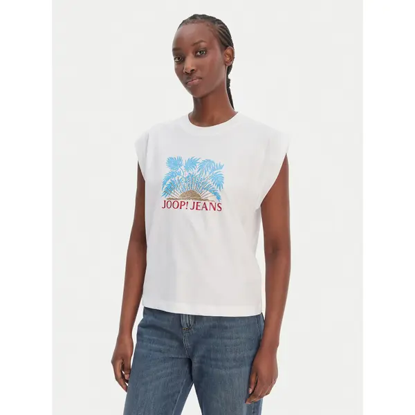 JOOP! JEANS JOOP! Jeans T-shirt Tosha 30102133 Bijela Regular Fit