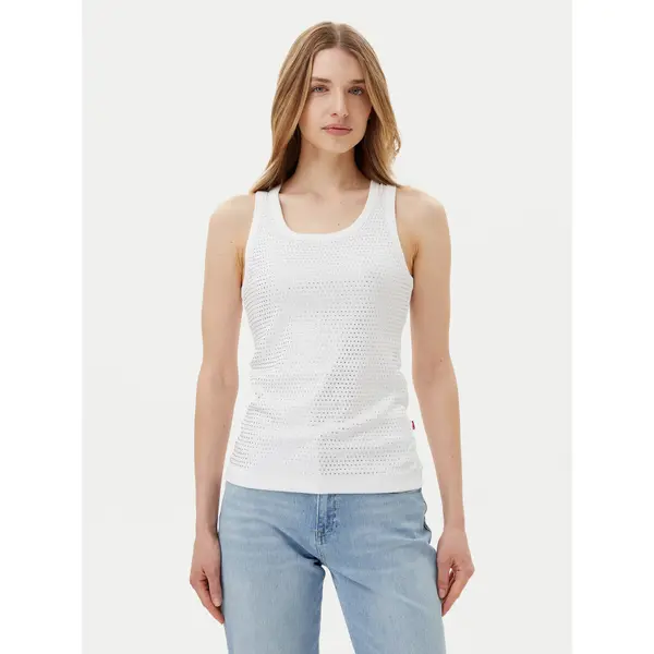 JOOP! JEANS JOOP! Jeans Top Tunka 30046107 Bijela Slim Fit