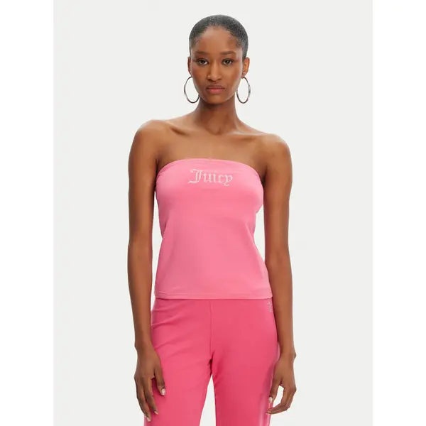 Juicy Couture Juicy Couture Top Babey JCWCT23310 Ružičasta Slim Fit