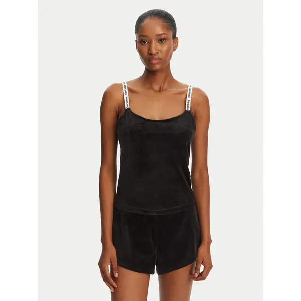 Juicy Couture Juicy Couture Top Elina JCLCT125501 Crna Slim Fit