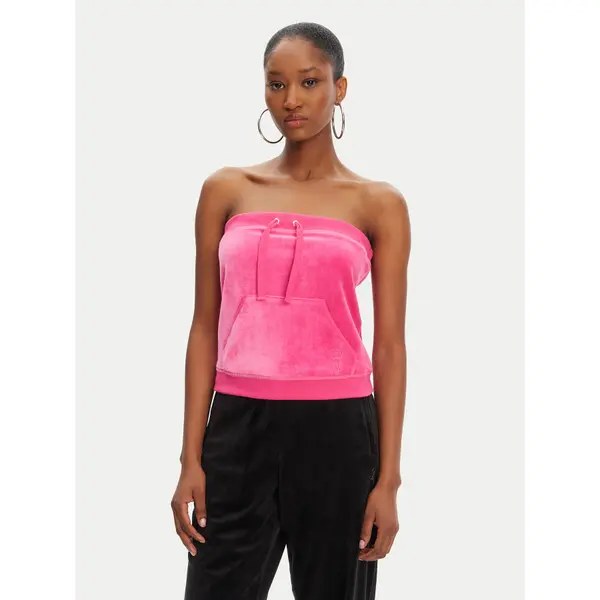 Juicy Couture Juicy Couture Top Heritage JCGCT125023 Ružičasta Slim Fit