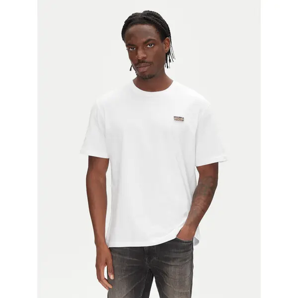 Just Cavalli Just Cavalli T-shirt 78OAHE11 Bijela Regular Fit