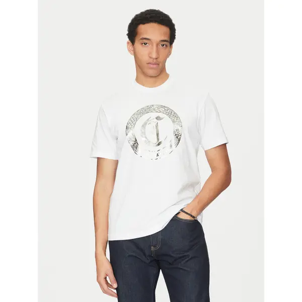Just Cavalli Just Cavalli T-shirt 78OAHT14 Bijela Regular Fit