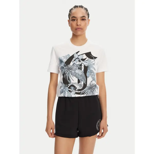 Just Cavalli Just Cavalli T-shirt 78PAHT04 Bijela Regular Fit