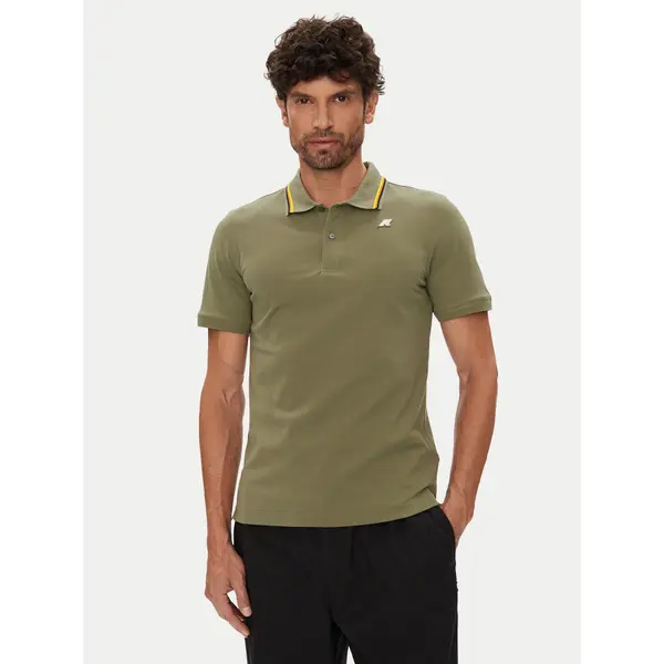 K-way K-Way Polo Jud K1125DW Zelena Regular Fit