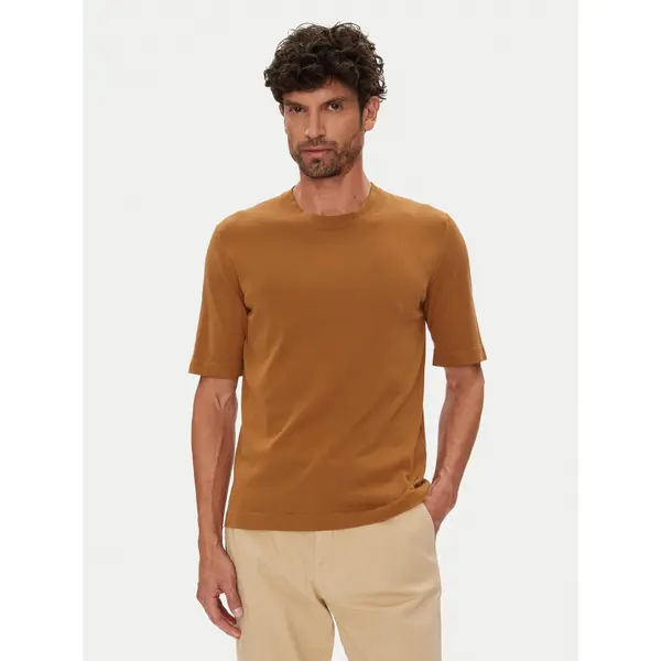 K-way K-Way T-shirt Combe K4126SW Smeđa Regular Fit
