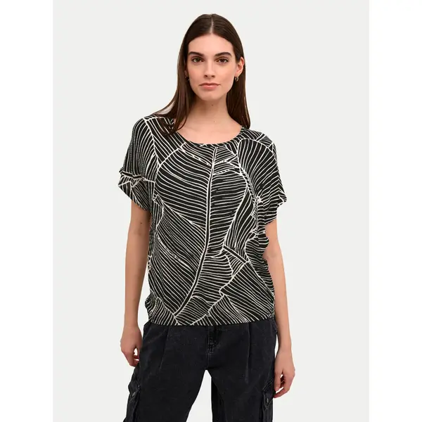 Kaffe Kaffe T-shirt Amber 10508257 Crna Relaxed Fit